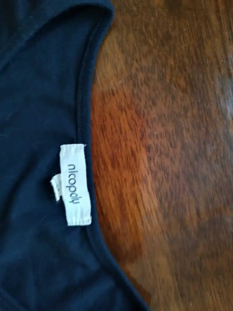 Polera de mujer blanca y negra Nicopoly - 3