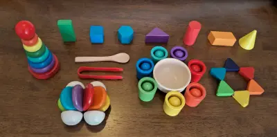 Set de Juguetes Educativos de Madera Montessori - miniatura 1