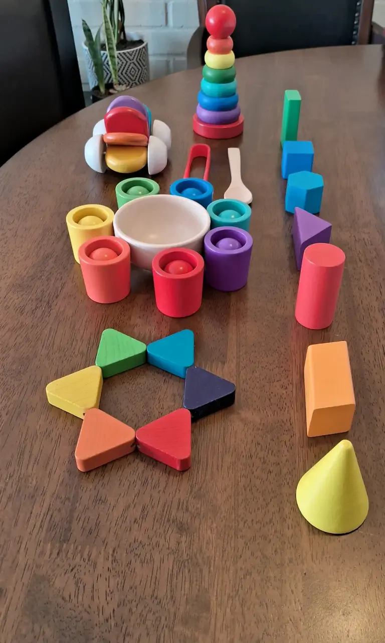 Set de Juguetes Educativos de Madera Montessori - 2