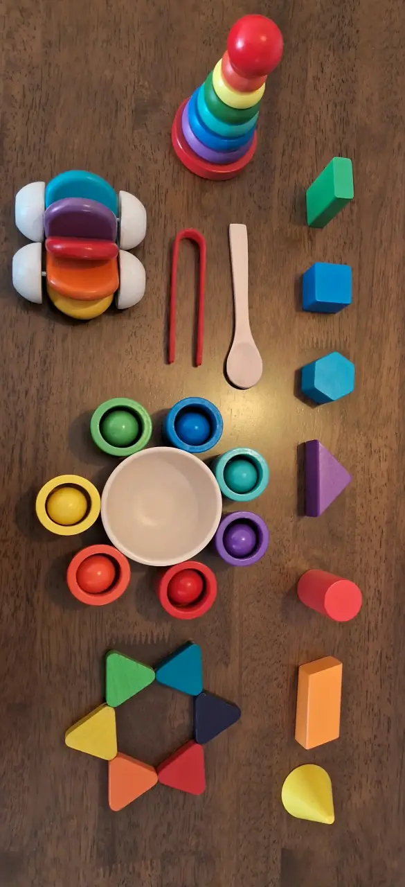 Set de Juguetes Educativos de Madera Montessori - 3