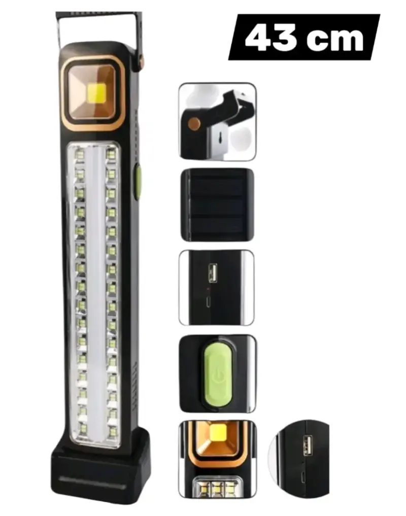 Luz de emergencia LED solar Tasbel 104 LED - 1
