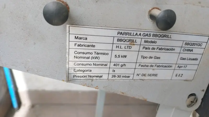 Parrilla a gas BBQ Grill con ruedas - 3