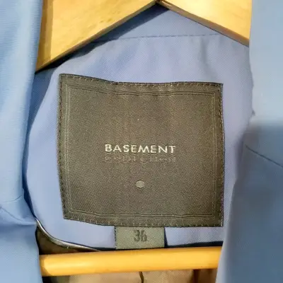 Blazer azul mujer talla 36 Basement - miniatura 3