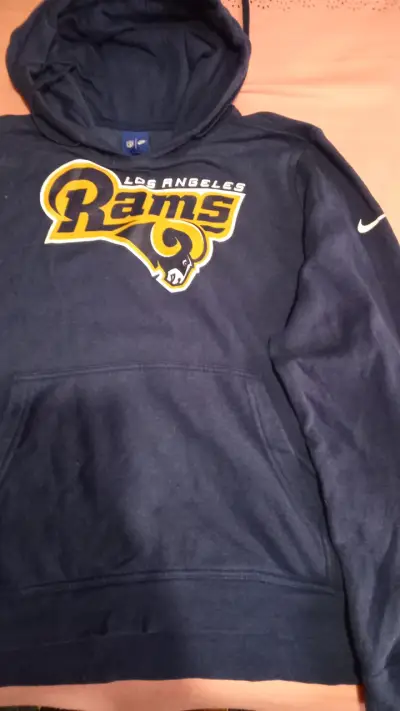 Polerón con capucha Los Angeles Rams Nike azul - miniatura 1