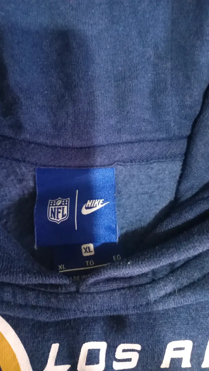 Polerón con capucha Los Angeles Rams Nike azul - 3