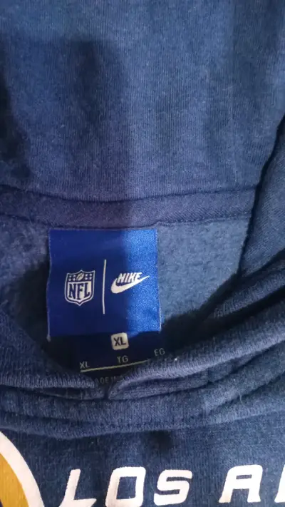 Polerón con capucha Los Angeles Rams Nike azul - miniatura 3