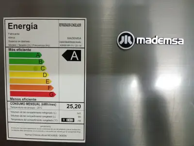 Refrigerador Mademsa de acero inoxidable - miniatura 3