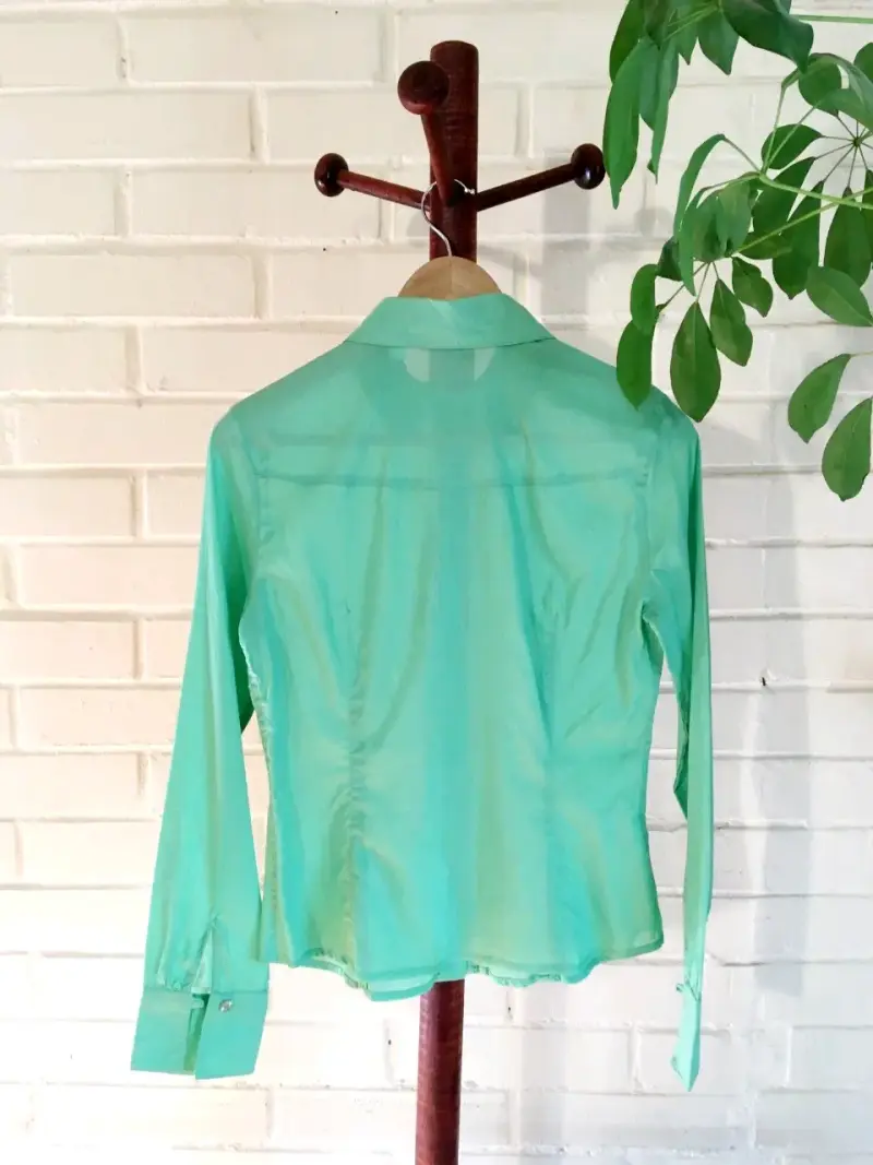 Blusa verde de mujer talla S, marca mango - 2