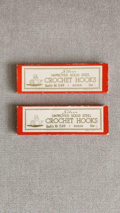 Palillos para tejer crochet vintage - miniatura 1