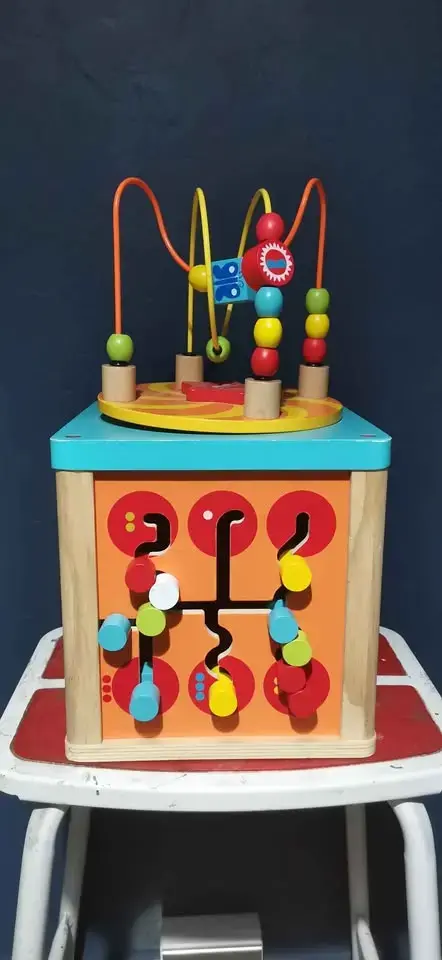 Cubo de actividades de madera para niños - 2