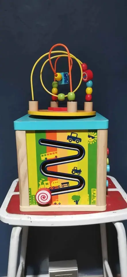 Cubo de actividades de madera para niños - 3