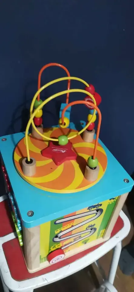 Cubo de actividades de madera para niños - 5