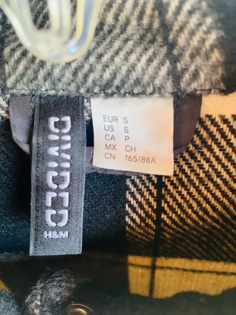 Chaqueta de cuadros H&M talla S - 2