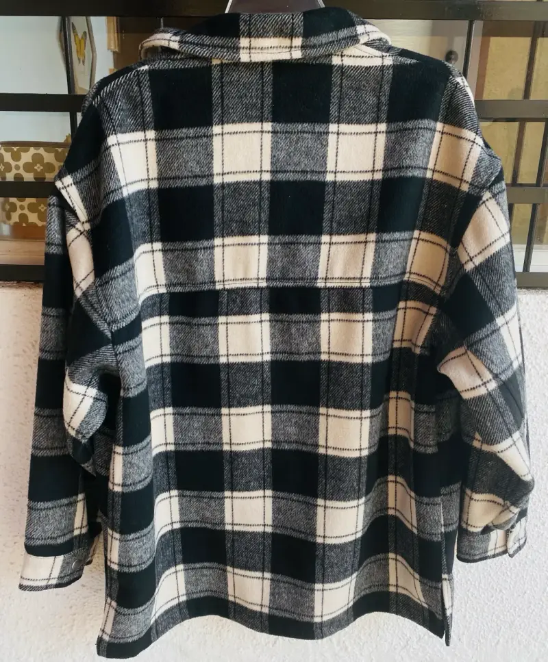 Chaqueta de cuadros H&M talla S - 3