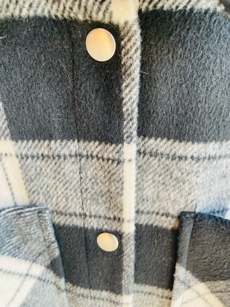 Chaqueta de cuadros H&M talla S - 5