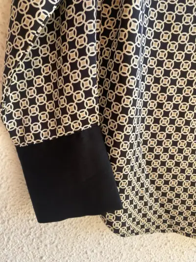 Camisa estampada de mujer H&M en blanco y negro - miniatura 6
