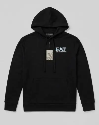 Polerón con capucha negro EA7 Emporio Armani - miniatura 1