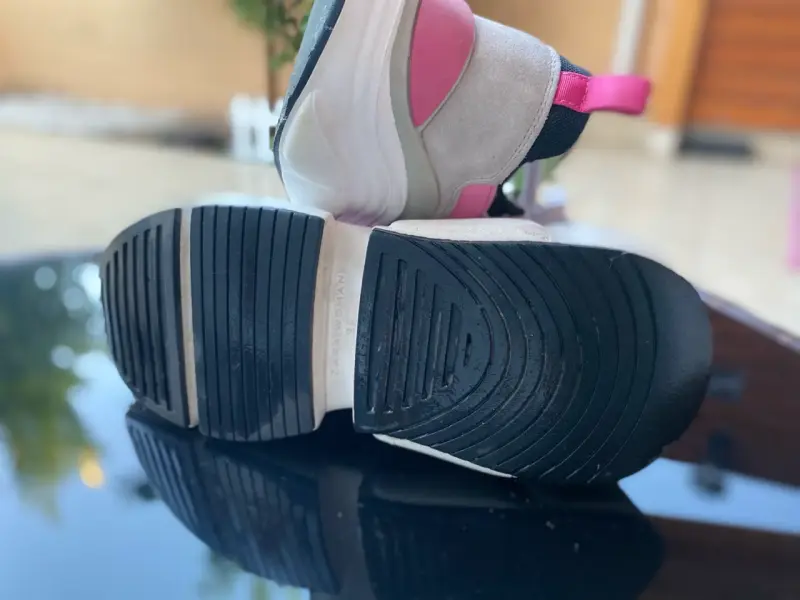 Zapatillas deportivas mujer rosa y gris - 3