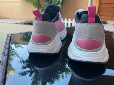 Zapatillas deportivas mujer rosa y gris - miniatura 4