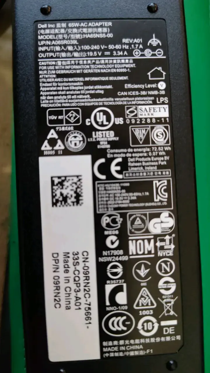 Cargador Dell 65W para Laptop - 1