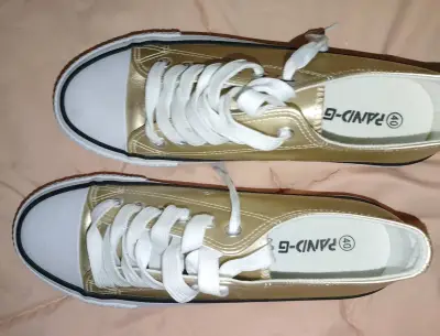 Zapatillas doradas casuales unisex Jandi-G - miniatura 1