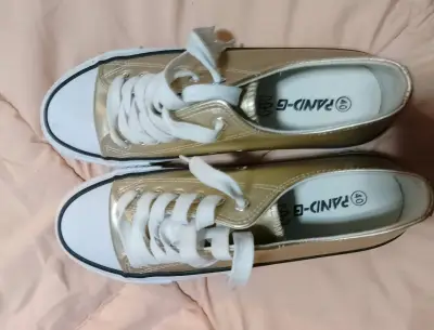 Zapatillas doradas casuales unisex Jandi-G - miniatura 4