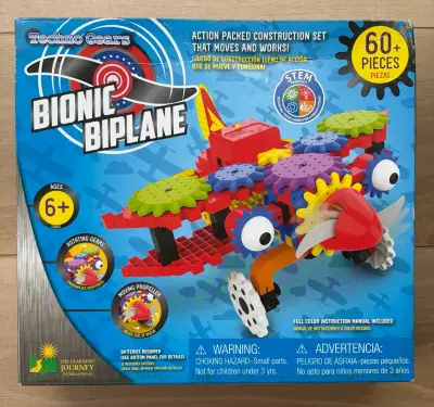 Techno Gears Bionic Biplane, nuevo y sellado ✈️ - miniatura 1