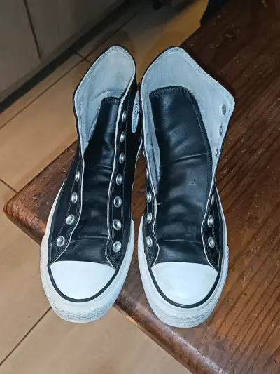 Zapatillas Converse All Star negras sin cordones - miniatura 1