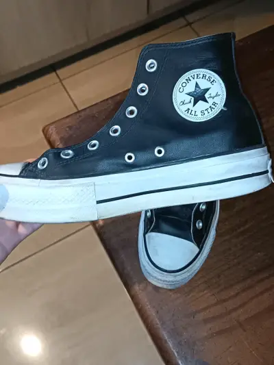 Zapatillas Converse All Star negras sin cordones - miniatura 2