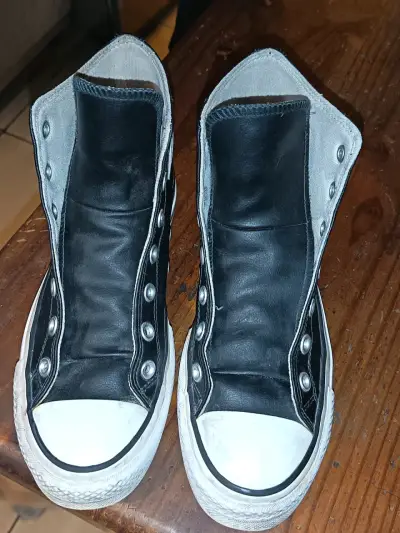 Zapatillas Converse All Star negras sin cordones - miniatura 3