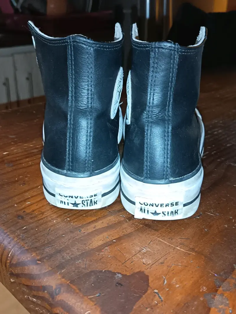 Zapatillas Converse All Star negras sin cordones - 4