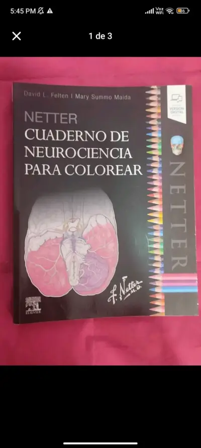Cuaderno de Neurociencia para Colorear Netter - miniatura 1