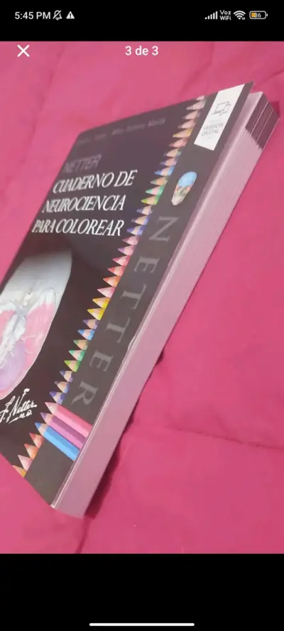 Cuaderno de Neurociencia para Colorear Netter - miniatura 3