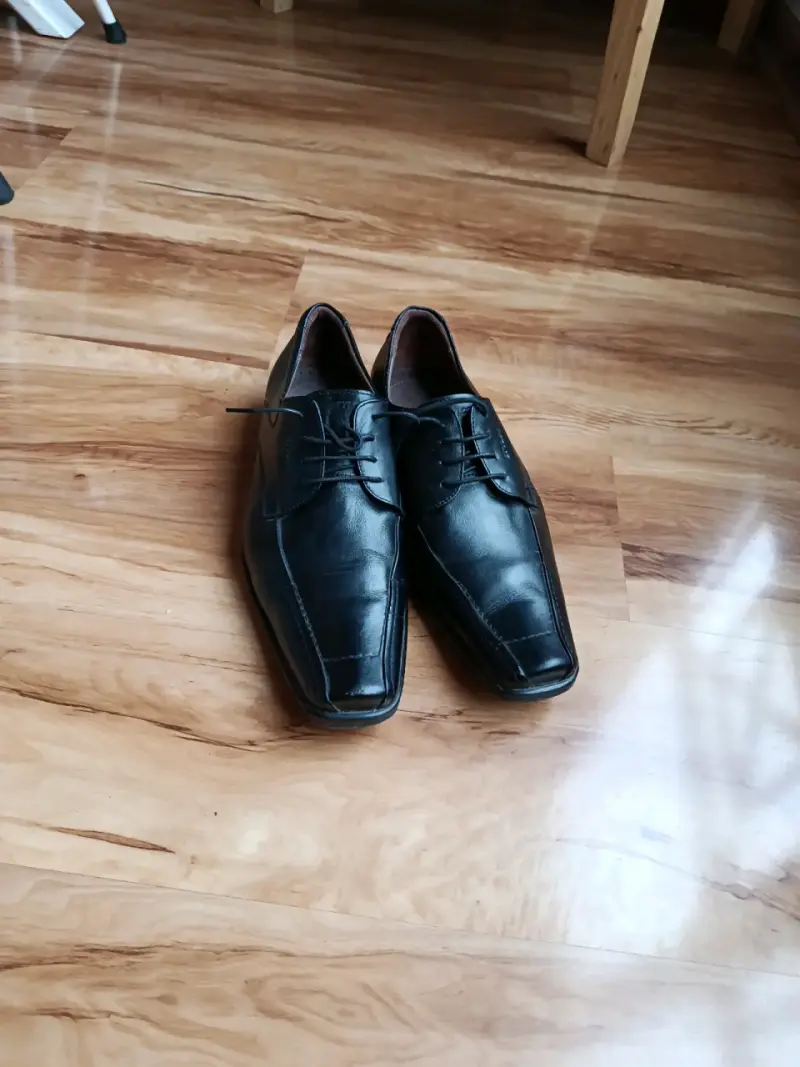 Zapatos de cuero negros para hombre - 2