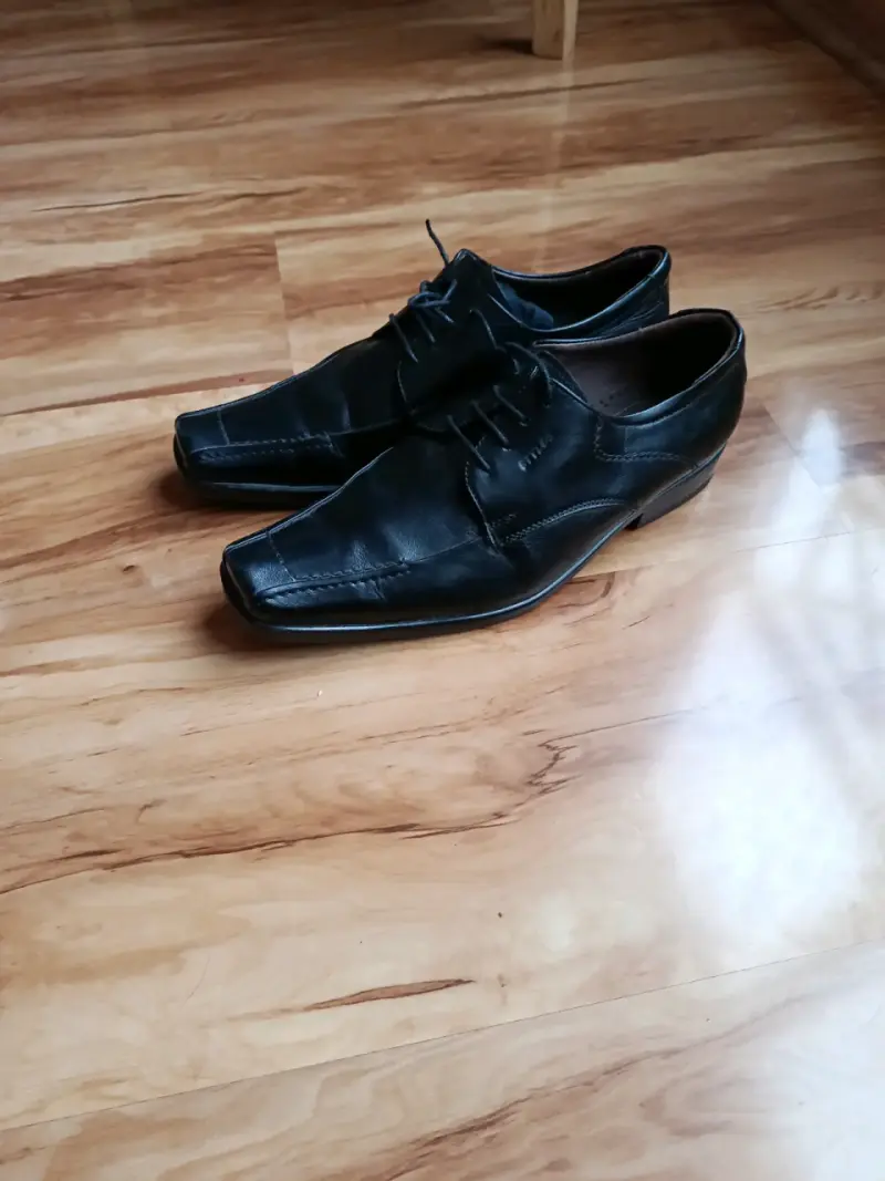 Zapatos de cuero negros para hombre - 3