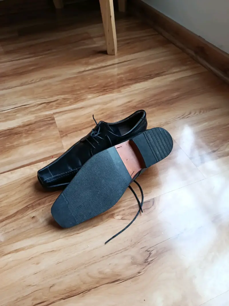 Zapatos de cuero negros para hombre - 4