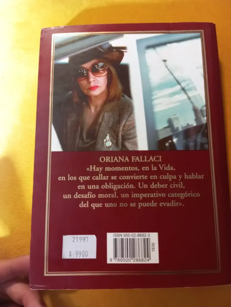 Libro: La Rabia Y El Orgullo – Oriana Fallaci (Imp - 2