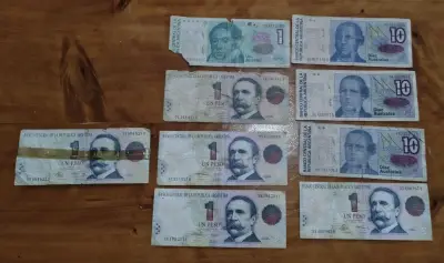 Lote de billetes antiguos de Chile, España y Argentina - miniatura 4