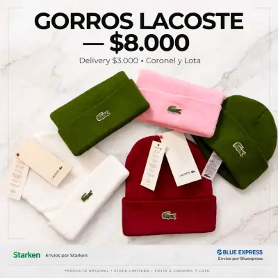 Gorros Lacoste de colores variados - miniatura 1