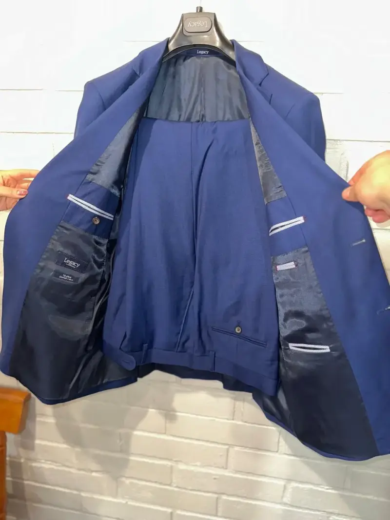 Blazer azul marino Legacy para hombre