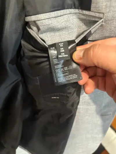 Blazer gris para hombre corte slim - miniatura 1