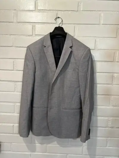 Blazer gris para hombre corte slim - miniatura 4