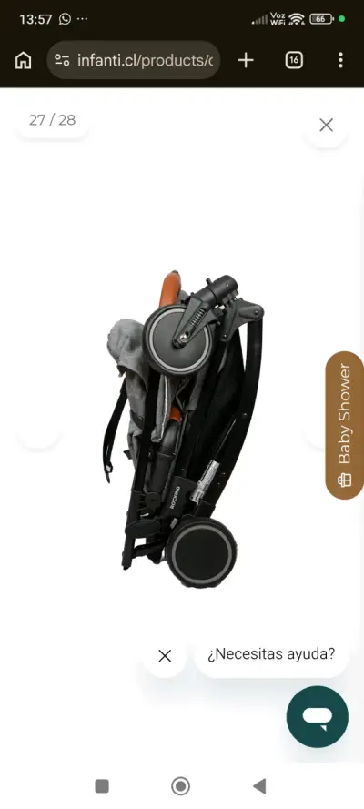 Coche compacto Infanti Rocking gris - miniatura 3
