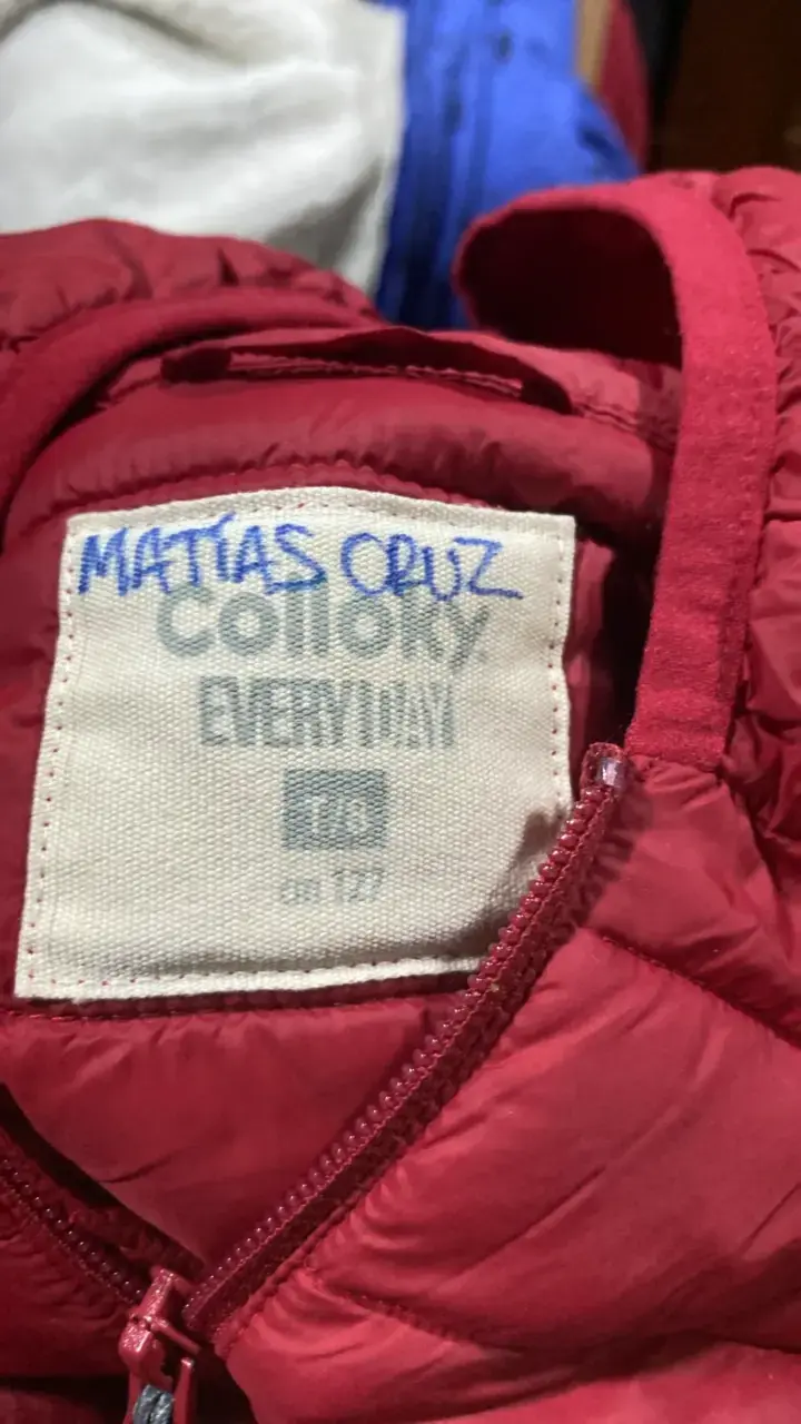 Chaqueta acolchada roja para niños talla 12 - 2