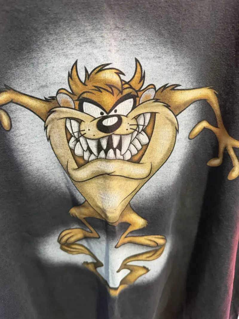 Polera negra Taz Looney Tunes vintage - 3