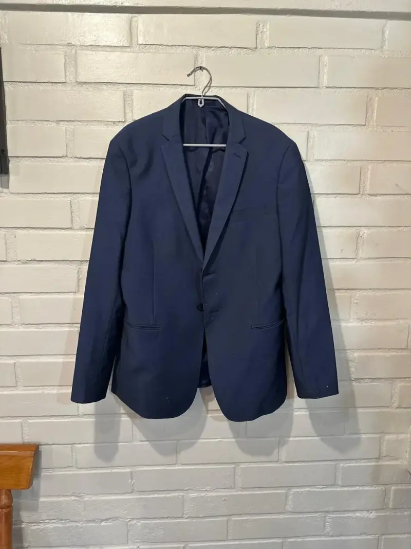 Blazer azul slim fit para hombre Talla 50 - 4
