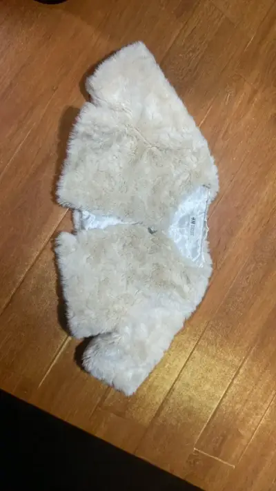 Chaleco de piel sintética beige para niña H&M - miniatura 1
