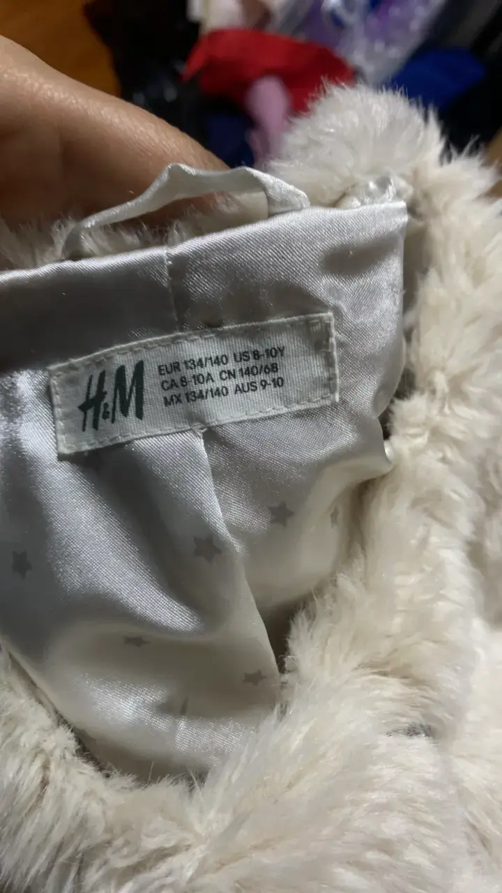 Chaleco de piel sintética beige para niña H&M - 2