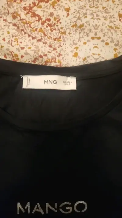 Polera negra de mujer Mango talla S - miniatura 2