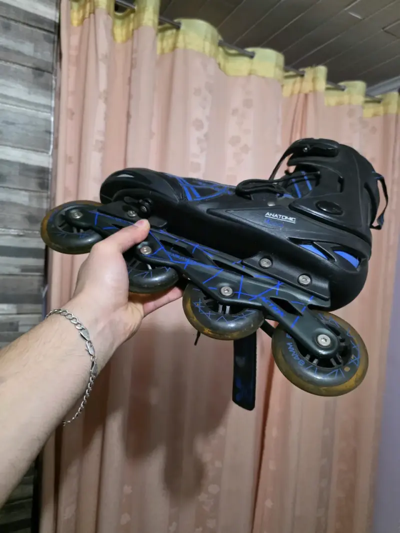 Patines en línea Action negros y azules - 2
